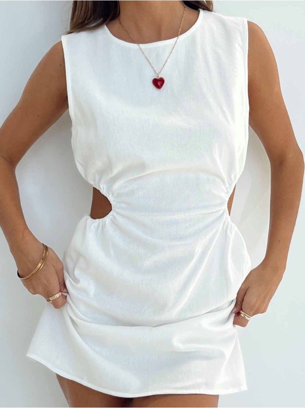 Princess Polly Mayzie Mini Dress White 5